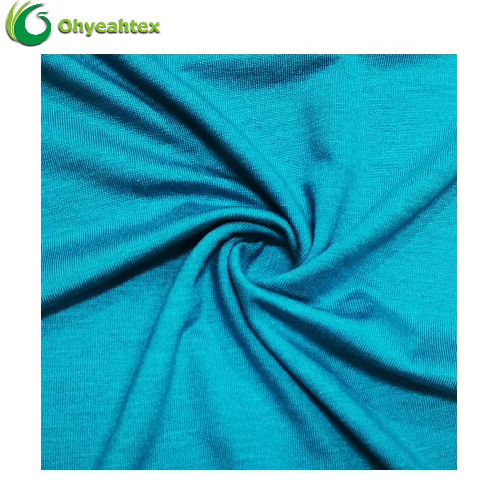 Wholesale Knitted Single Jersey Viscose And Elastane Fabrics For Dress